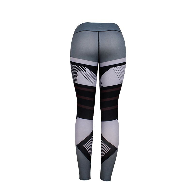 Harajuku y2k Mėlyna rožinė geometrinė bėgimo yogatight antblauzdžiai fitneso kelnės seksualūs moteriški drabužiai seksualūs mergaičių moteriški drabužiai