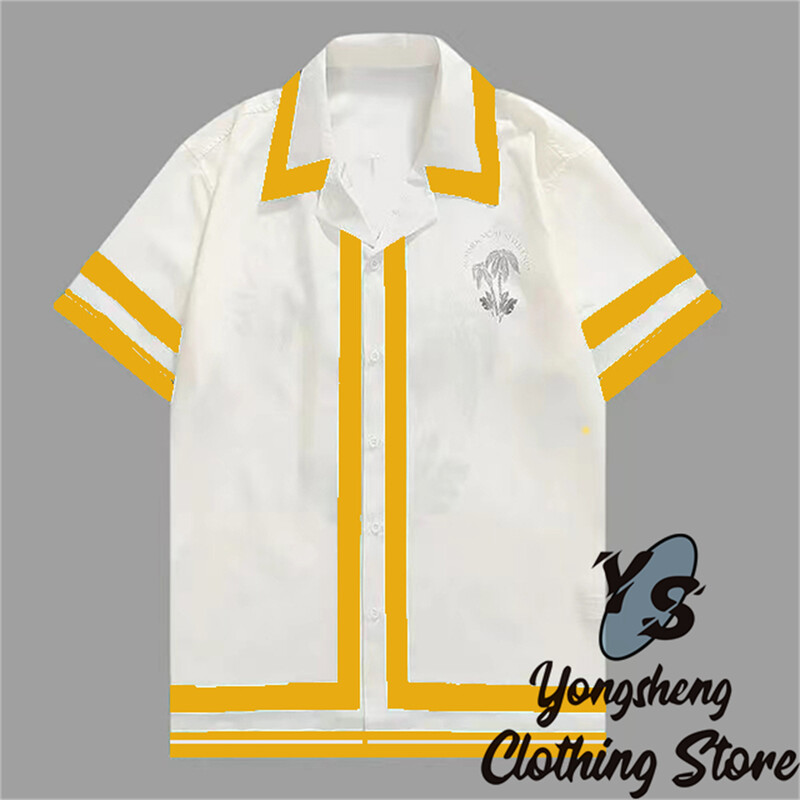 2024 m. Nauji vyriški marškiniai trumpomis rankovėmis Madingi marškiniai Havajietiški laisvalaikio patogūs atostogų kelionių dideli vyriški viršutiniai drabužiai