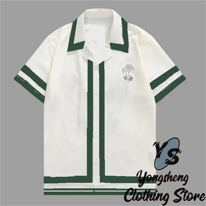 2024 m. Nauji vyriški marškiniai trumpomis rankovėmis Madingi marškiniai Havajietiški laisvalaikio patogūs atostogų kelionių dideli vyriški viršutiniai drabužiai