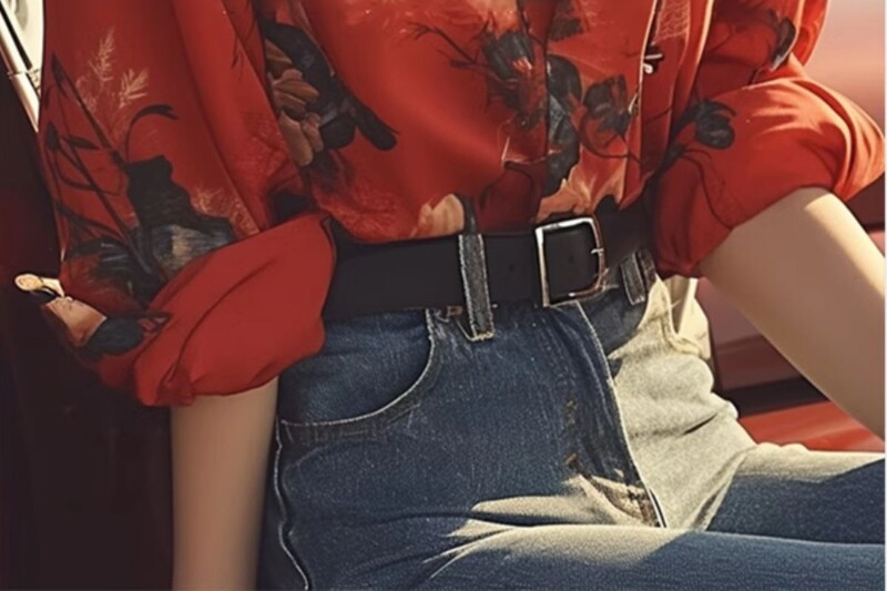 Populiarūs lengvi atvartai ilgomis rankovėmis, 2024 m. Nauji moteriški rudeniniai prancūziško dizaino marškiniai su raudonais raštais