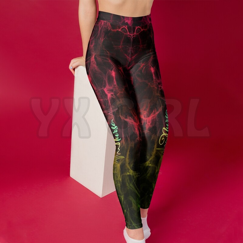 YX GIRL naiste tüdrukutele Dragon 3D prinditud säärised Seksikad elastsed naiste kõhnad säärised Gooti jooga säärised