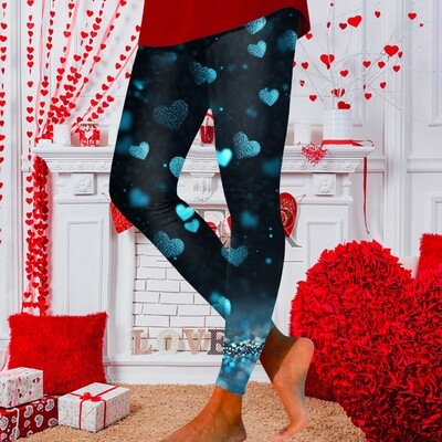 Naiste ja tüdrukute taskuteta säärised sõbrapäeva südame gradiendiga 3D-printidega allääred poiste lühikeste pükste jaoks Naiste aluspesu