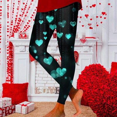 Naiste ja tüdrukute taskuteta säärised sõbrapäeva südame gradiendiga 3D-printidega allääred poiste lühikeste pükste jaoks Naiste aluspesu