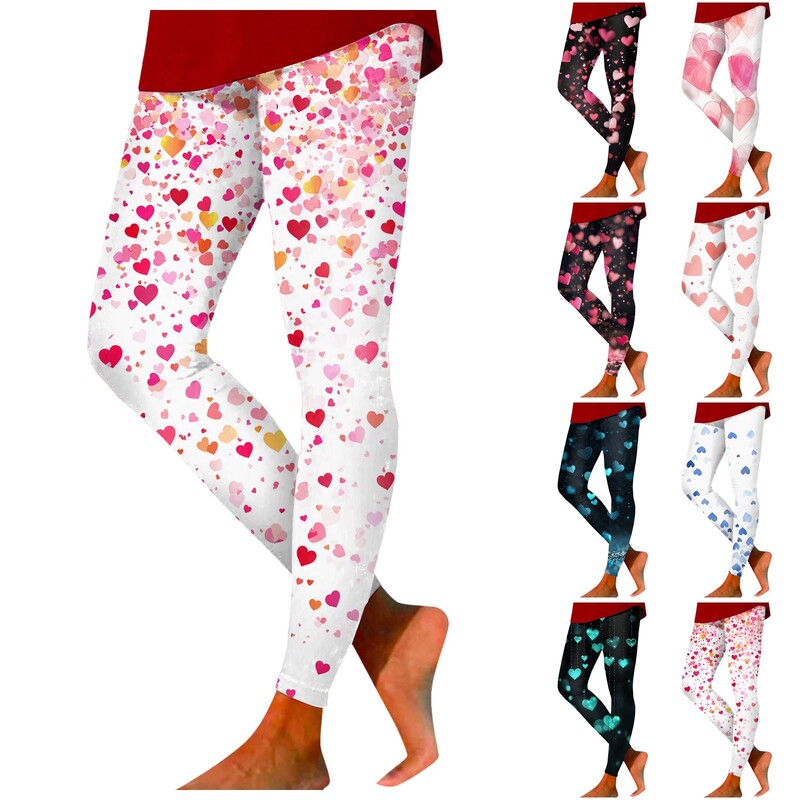 Naiste ja tüdrukute taskuteta säärised sõbrapäeva südame gradiendiga 3D-printidega allääred poiste lühikeste pükste jaoks Naiste aluspesu