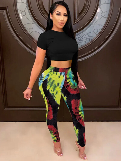 „GUWU Print“ antblauzdžiai aukštu juosmeniu moterims „Active Yoga“ siauros elastinės kelnės „Fitness“ sportinės kelnės, moteriškos mados aukšto lygio gatvės drabužiai