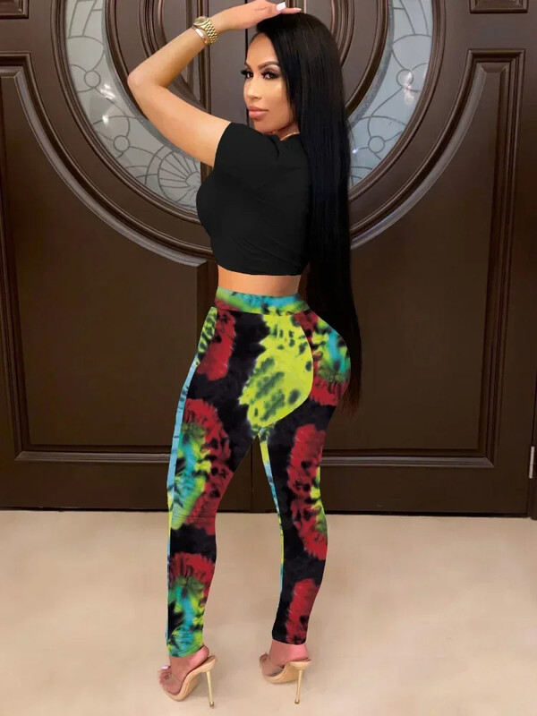 „GUWU Print“ antblauzdžiai aukštu juosmeniu moterims „Active Yoga“ siauros elastinės kelnės „Fitness“ sportinės kelnės, moteriškos mados aukšto lygio gatvės drabužiai