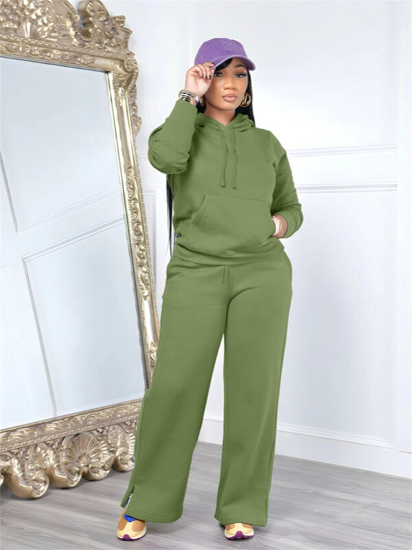 Gatvės vilnos 2 dalių komplektai Moteriškos aprangos rudens drabužiai 2024 m. Moteriški megztiniai megztiniai ir kelnių rinkiniai Kasdienis megztinio kostiumas, moteriškas rinkinys