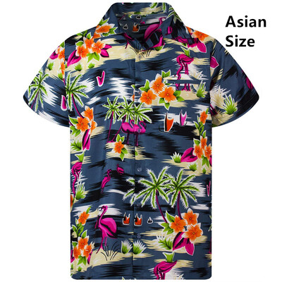 Vīriešu krekls Vasaras krekls ar īsām piedurknēm havajiešu personalizēts raksts 3D drukāšana ikdienas darbs brīvdienās ērts dizains