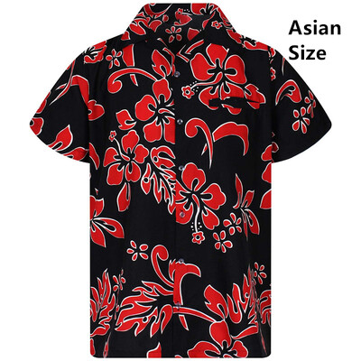 Vīriešu krekls Vasaras krekls ar īsām piedurknēm havajiešu personalizēts raksts 3D drukāšana ikdienas darbs brīvdienās ērts dizains