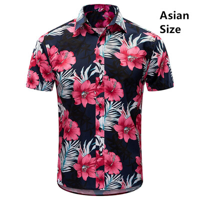 Vīriešu krekls Vasaras krekls ar īsām piedurknēm havajiešu personalizēts raksts 3D drukāšana ikdienas darbs brīvdienās ērts dizains