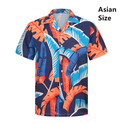 Vīriešu krekls Vasaras krekls ar īsām piedurknēm havajiešu personalizēts raksts 3D drukāšana ikdienas darbs brīvdienās ērts dizains