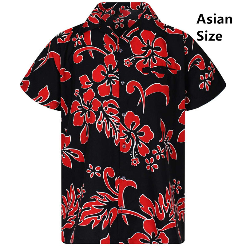 Vīriešu krekls Vasaras krekls ar īsām piedurknēm havajiešu personalizēts raksts 3D drukāšana ikdienas darbs brīvdienās ērts dizains