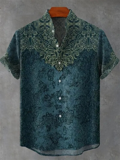 Madingi marškinėlių modelio drabužiai trumpomis rankovėmis, marginti aukščiausios kokybės mados margintais skalbiniais