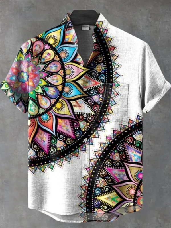 Madingi marškinėlių modelio drabužiai trumpomis rankovėmis, marginti aukščiausios kokybės mados margintais skalbiniais