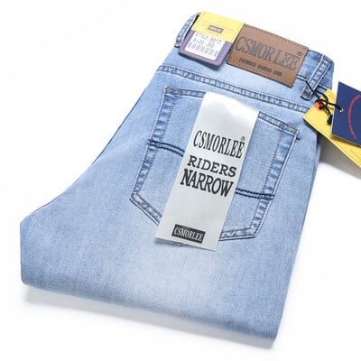 Brand 2025 Jeans skinny cu elasticitate Business Casual Denim Pantaloni subțiri Stil clasic Haine pentru bărbați Blugi skinny cu elasticitate