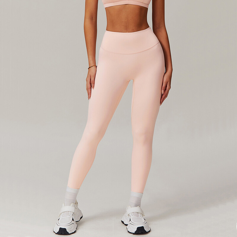 Aukšto juosmens jogos antblauzdžiai Moterų kūno rengybos jogos kelnės bėgimo dviračių sportui aptemptos kelnės kvėpuojančios sportinės pėdkelnės treniruotėms sporto salės drabužiai