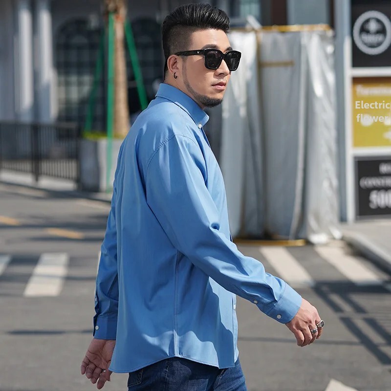 Amazon vislabāk pārdotais vīriešu elastīgs džinsa krekls ar garām piedurknēm, moderns vīriešu krekls ar daudzām kabatām