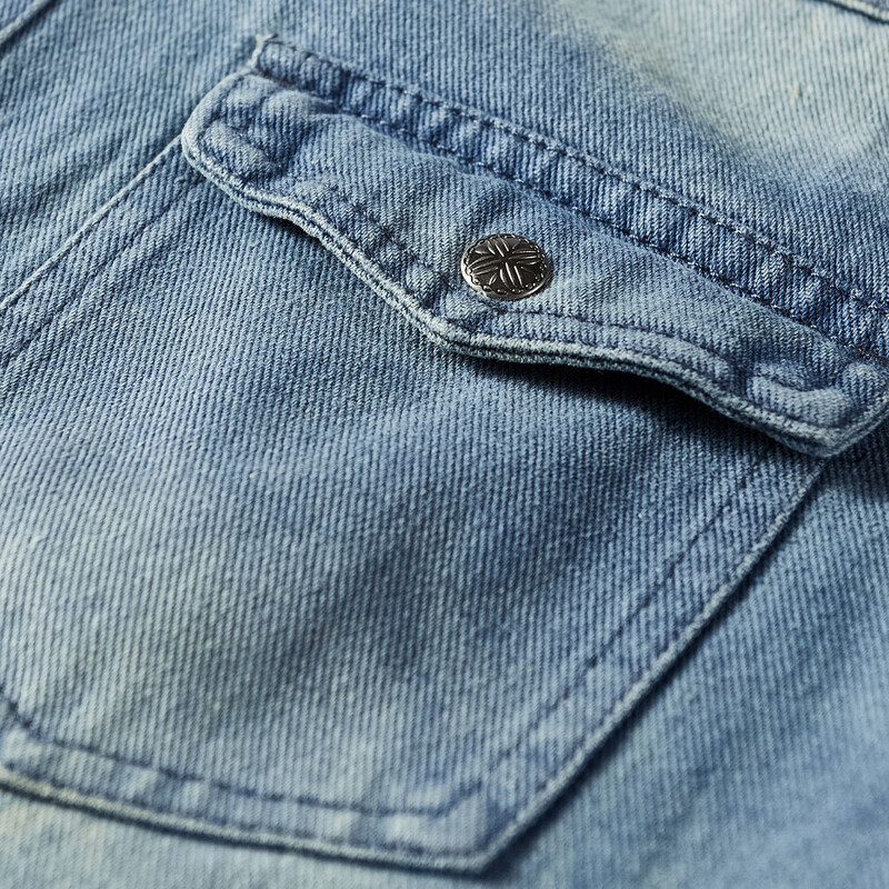 Džinsiniai marškinėliai ilgomis rankovėmis Didelio dydžio Prabangūs vyriški drabužiai Laisvalaikio socialiniai vyriški pavasariniai drabužiai Su apykakle Megztinis Vintažiniai marškiniai Paltas