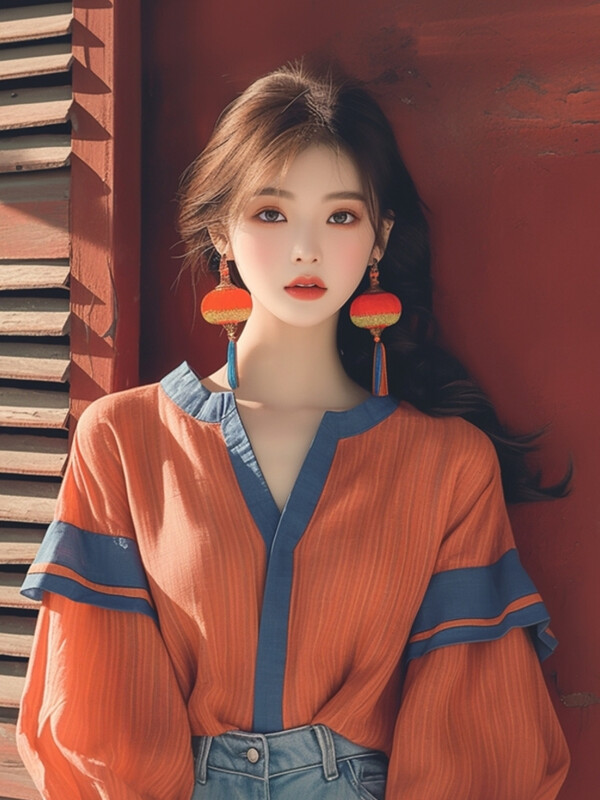 Vintage satīna sieviešu blūzes Pavasaris/vasara Jauns raibs sieviešu krekli Brīvi Modes ar garām piedurknēm Topi Korejas apģērbu izpārdošana