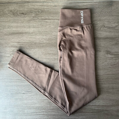 Impact Antblauzdžiai Moteriškos susirangiusios besiūlės jogos kelnės Aukštos kokybės antblauzdžiai sportinės kelnės su mažais briaunomis Ištemptos fitneso pėdkelnės