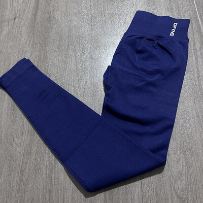 Impact Antblauzdžiai Moteriškos susirangiusios besiūlės jogos kelnės Aukštos kokybės antblauzdžiai sportinės kelnės su mažais briaunomis Ištemptos fitneso pėdkelnės