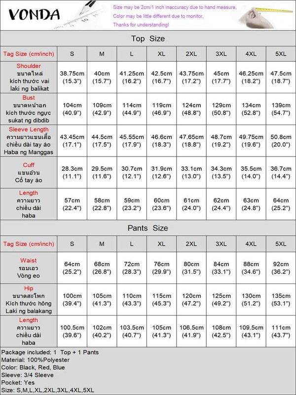 „VONDA Plus Size“ atitikimo komplektai Moteriški kelnių rinkiniai 2024 Elegantiški dryžuotos kelnės, tinkančios viršutiniams ir plačioms kelnėms