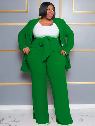 Wmstar liela izmēra sieviešu apģērbu komplekts divdaļīgs, stingrs karjeras uzvalks, bikšu komplekti biroja sievietēm ar pārsēju, vairumtirdzniecība, piegāde