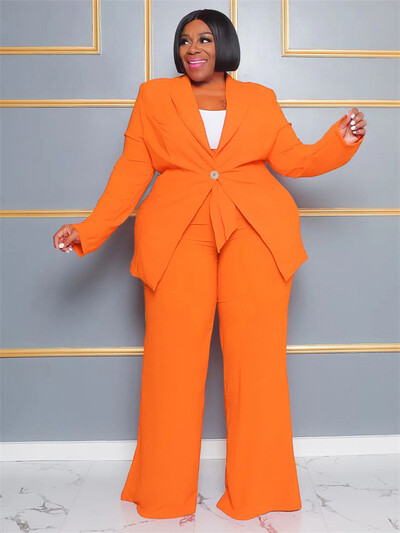 Wmstar liela izmēra sieviešu apģērbu komplekts divdaļīgs, stingrs karjeras uzvalks, bikšu komplekti biroja sievietēm ar pārsēju, vairumtirdzniecība, piegāde