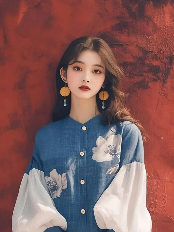 Vintage naiste särgid Kevad/suvi Uued šifoonitrükiga naiste pluusid, avarad pikkade varrukatega Korea rõivaste müük