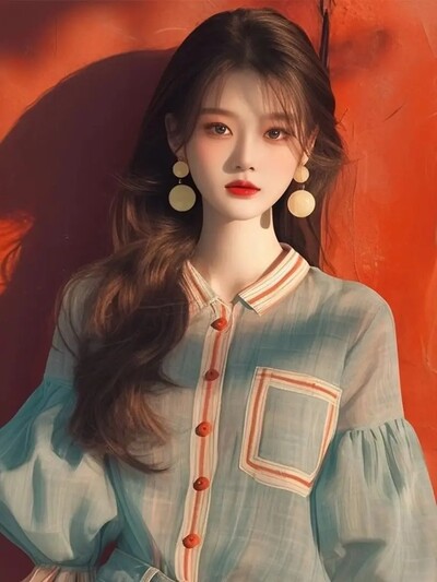 2024. aasta varasügis uue stiiliga särgi nišš, ainulaadne tipptasemel Korea vananemist vähendav piparmündiroheline latern varrukatega naiste topp