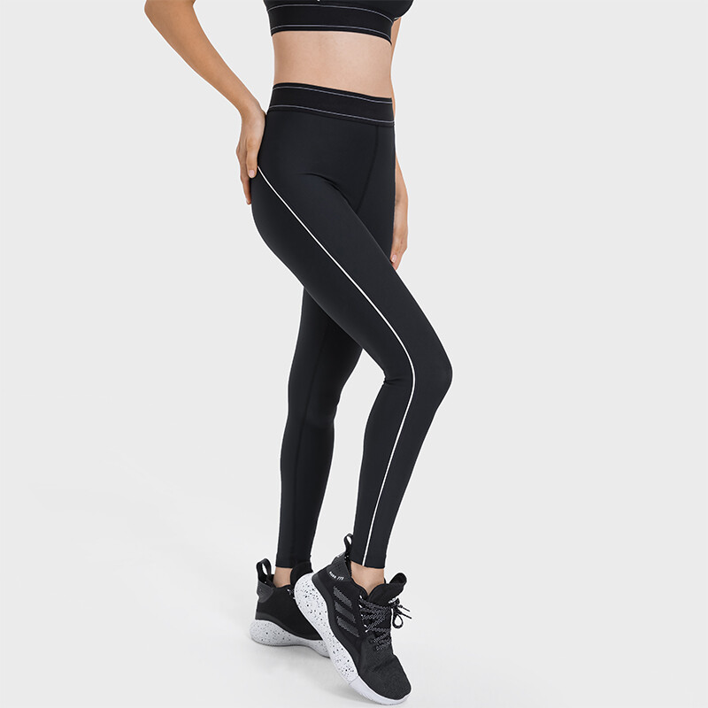 Nepoagym 25" Moteriškos jogos antblauzdžiai Sviestinės minkštos sportinės kelnės, šlifuotos treniruočių jogos kelnės