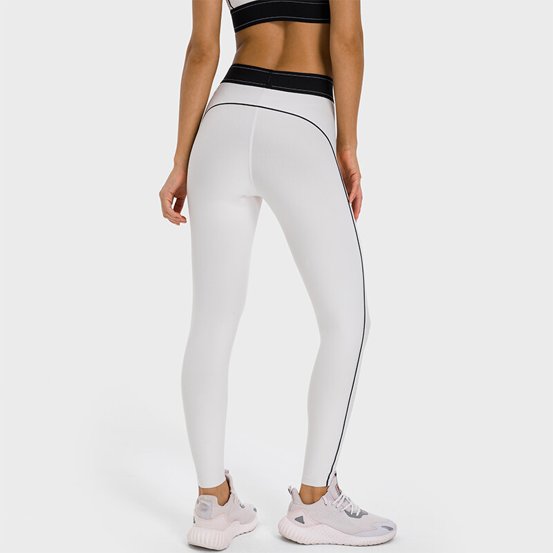 Nepoagym 25" Moteriškos jogos antblauzdžiai Sviestinės minkštos sportinės kelnės, šlifuotos treniruočių jogos kelnės