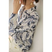 Moteriški rūbai Pavasaris Vasara Korėjietiška mada marginama palaidine Moteriška Madinga laisva apykaklė ilgomis rankovėmis