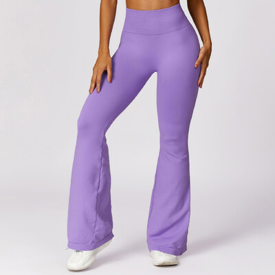 Femei Yoga Pantaloni cu clopoței strânși Scrunch Ridicare a fundului Dans Colanți cu talie înaltă Fitness Legging Sală de gimnastică Alergare Pantaloni sport respirabili