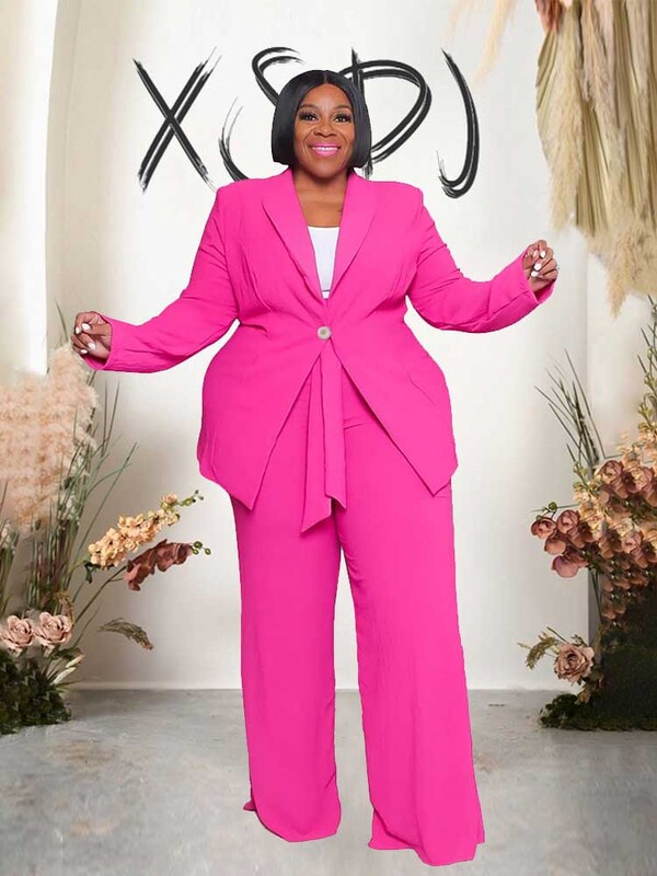 2 dalių komplektai Moteriškos aprangos žieminiai ilgomis rankovėmis seksualūs kelnių kostiumai su moteriškais švarkais, elegantiškas ir elegantiškas moteriškas plius dydis