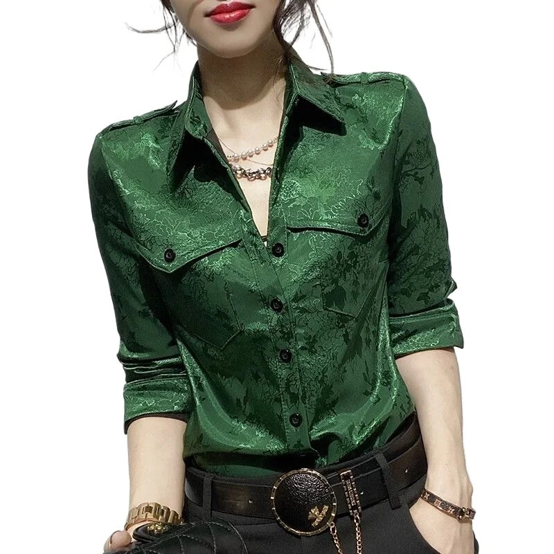 Ploni Style Button Up Moteriški marškiniai ir palaidinė Korėjos Atsiliepimai Moteriški viršutiniai drabužiai Elegantiški Prašmatni Paprasta Pigūs Stilingi gatvės drabužiai M