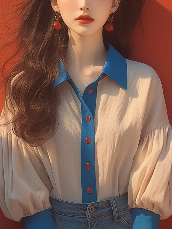 Vintage naiste pluusid Uued kevad/suvised puuvillased linased särgid, Korea riided, pikkade varrukatega naiste topid