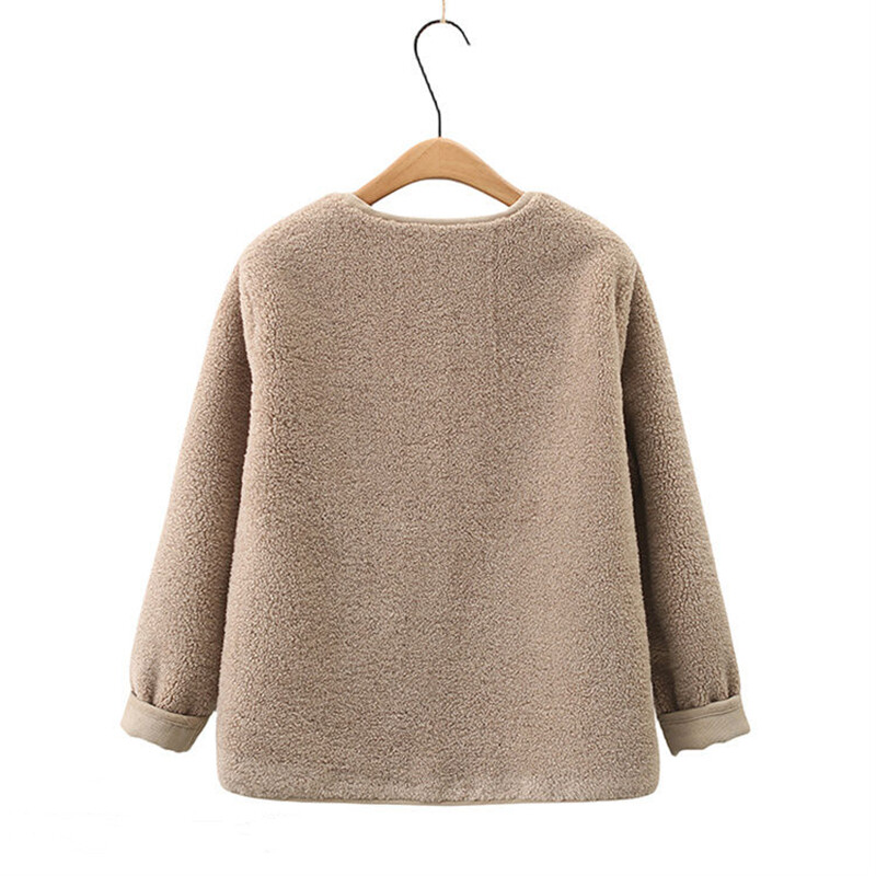 Dvipusis dėvimas ėrienos vilnos liemenė, moteriška rudens žiemos laisva be rankovių velvetinė liemenė Striukė Madinga kišenė Gilet Femme