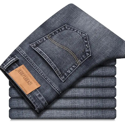 2024 m. Gamintojas Verslas Mažmeninė prekyba Didmeninė prekyba Džinsai Vyriški kelnės Laisvalaikis Kelnės Užtrauktukas Fly Straight Medvilnė Vyriški dviračių džinsai
