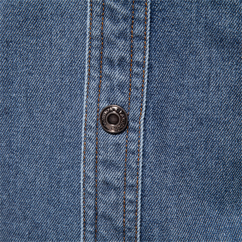 2024 m. AIOPESON 100 % medvilnės vyriški džinsiniai marškiniai dvigubi kišeniniai kasdieniai kaubojų vyriški marškiniai ilgomis rankovėmis Nauji rudens aukštos kokybės marškiniai
