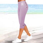 Retuusid naistele suvised vabaaja spordijoogapüksid kitsad kärbitud püksid Fitness Spordijõusaali joogavarustus Calzas Deportivas Mujer