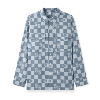 „Semir“ marškinėliai ilgomis rankovėmis, vyriški 2024 m. Nauji rudens retro languoti spaudiniai gryna medvilnė Asmenybės madinga imitacija džinsinio audinio viršus