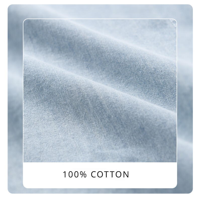 Ljetne nove ležerne traper majice kratkih rukava Muška odjeća Čisti pamuk Tanka i tanka mekana ulična odjeća FY9358