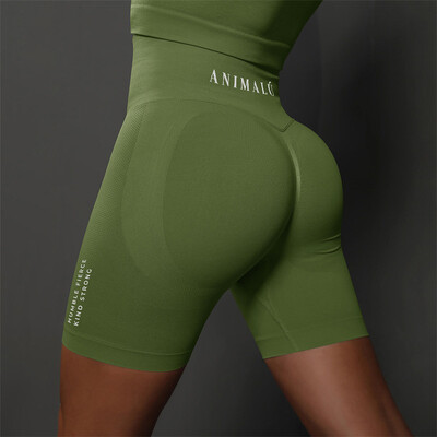 2025 ANIMALU Sieviešu bezšuvju šorti sievietēm Push Up Booty Workout Legingi Fitnesa Sporta Īsi Sporta Apģērbi Jogas Šorti