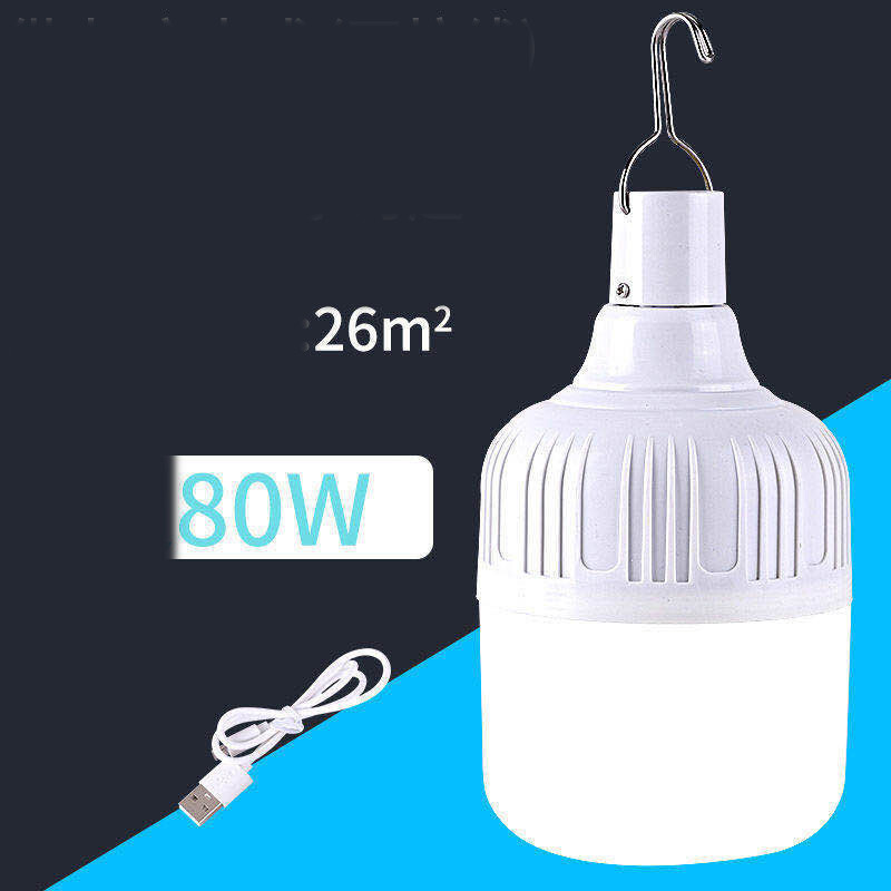 Акумулаторна електрическа крушка за аварийно прекъсване на електрозахранването, сергия за нощен пазар, светлина за сергия в домакинството, къмпинг, супер ярка LE