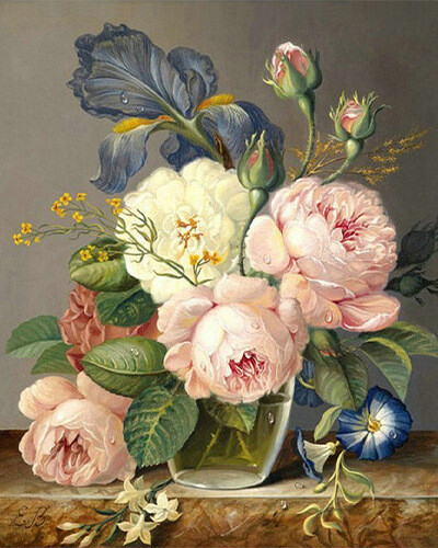 Siuvinėjimas kryželiu Europos stiliaus gėlių siuvinėjimo gamykla tiesioginis pardavimas užsienio prekyba Amazon tarpvalstybinis karštas išpardavimas „pasidaryk pats“ rankų darbo dekoravimas gyvenamasis kambarys