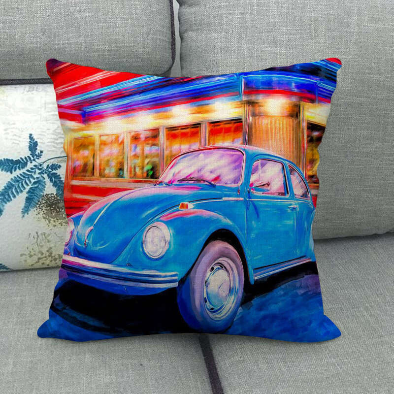 Фабрични директни продажби нова кола за дома мека декорация ленена калъфка за възглавница