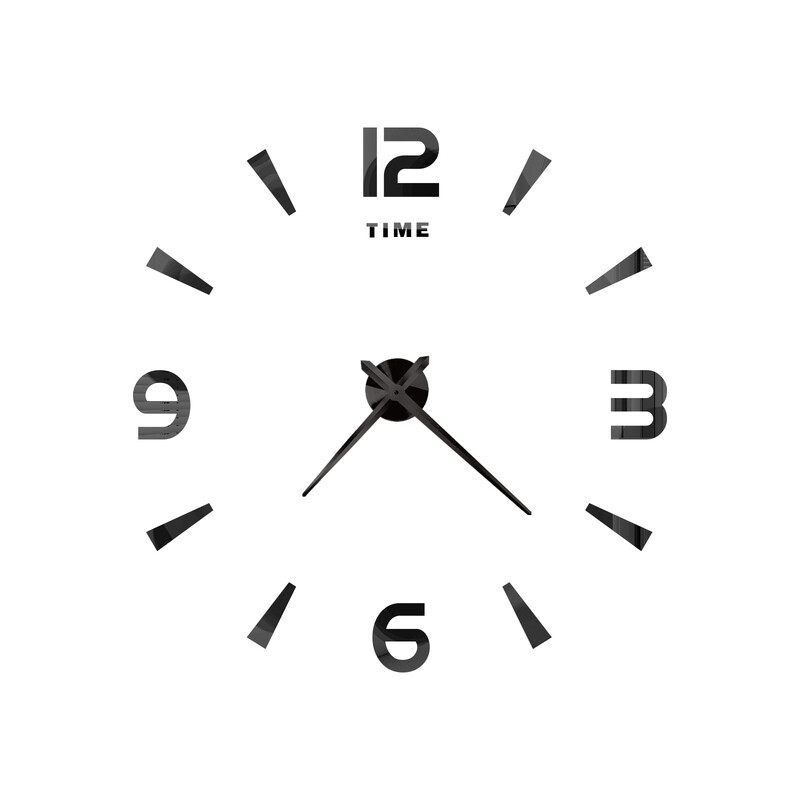Vienkāršs pulkstenis, liels sienas pulkstenis, radošs sienas pulkstenis, akrila sienas pulkstenis, DIY pulkstenis, Eiropas sienas uzlīme