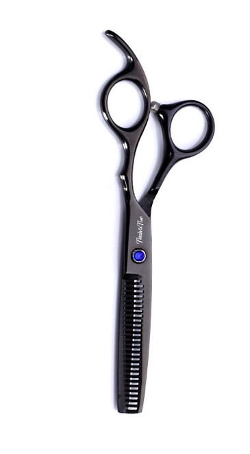 Spalva juoda violetinė kirpyklos žirklės plokščios žirklės kirpčiukai žirklės dantys 6 colių žirklės retinimo žirklės plaukų kirpimas dažai žirklės galvanizavimo žirklės