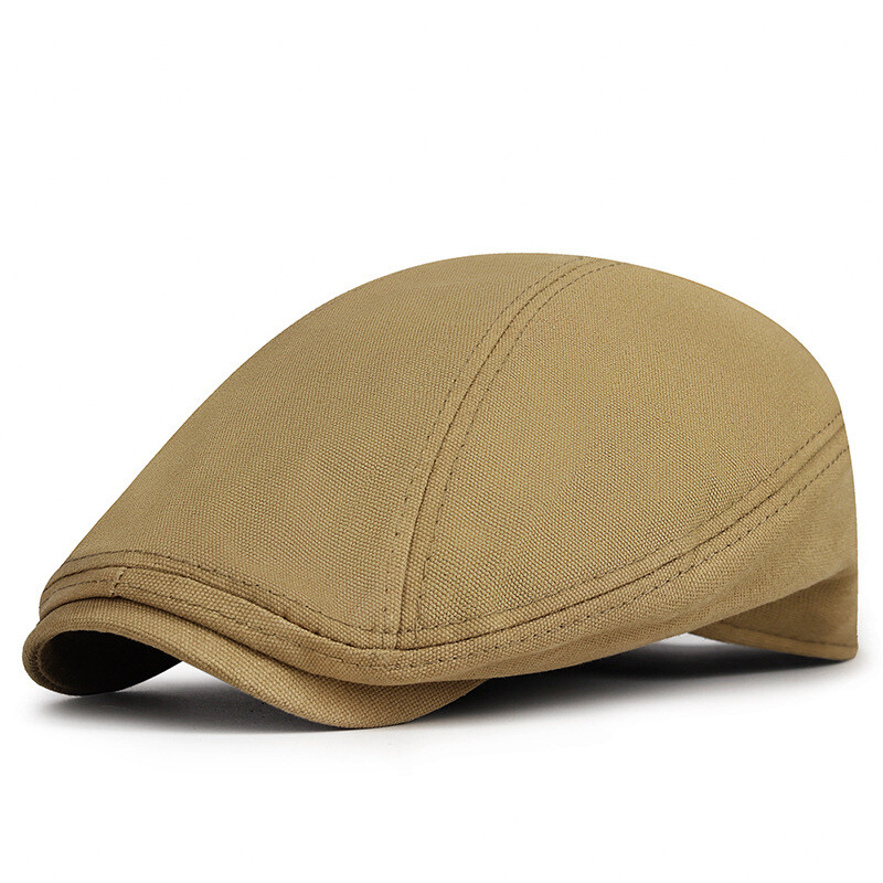 Retro britiško audinio beretė vienspalvė paprasta priekinė skrybėlė pavasarinė ir vasarinė saulės kepurė individuali universali naujienų kepurė su antienos liežuviu